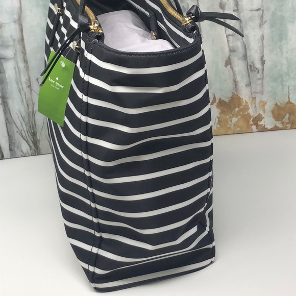 Nwt Kate Spade Talya blackmulti nylon tote - Picture 6 of 8